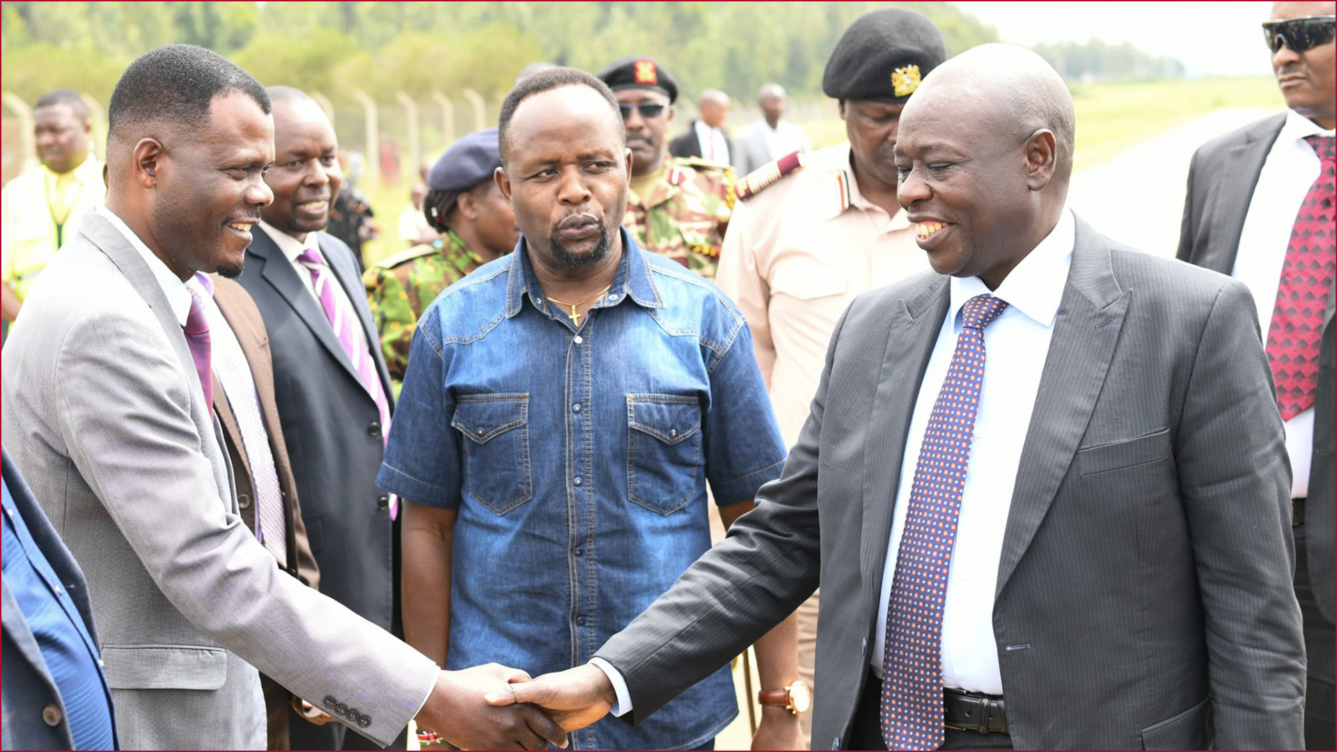 Former deputy president Rigathi Gachagua and Trans Nzoia governor George Natembeya in a past function.